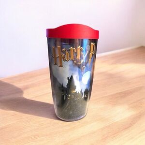 Harry Potter Hogwarts Tervis Tumbler 16 Oz Double Walled Hot Cold Drink Lid Red